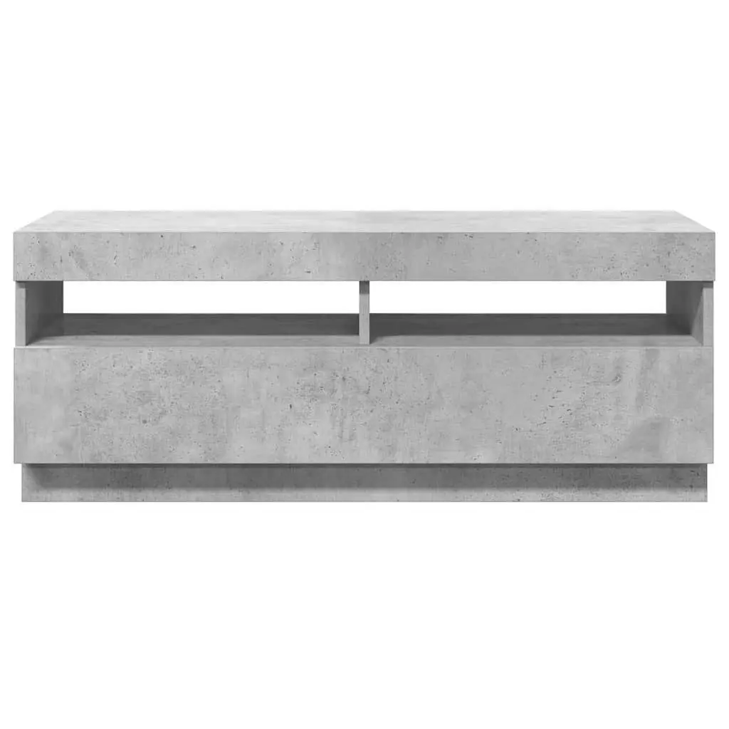 Grey TV Cabinet with RGB LED Lighting