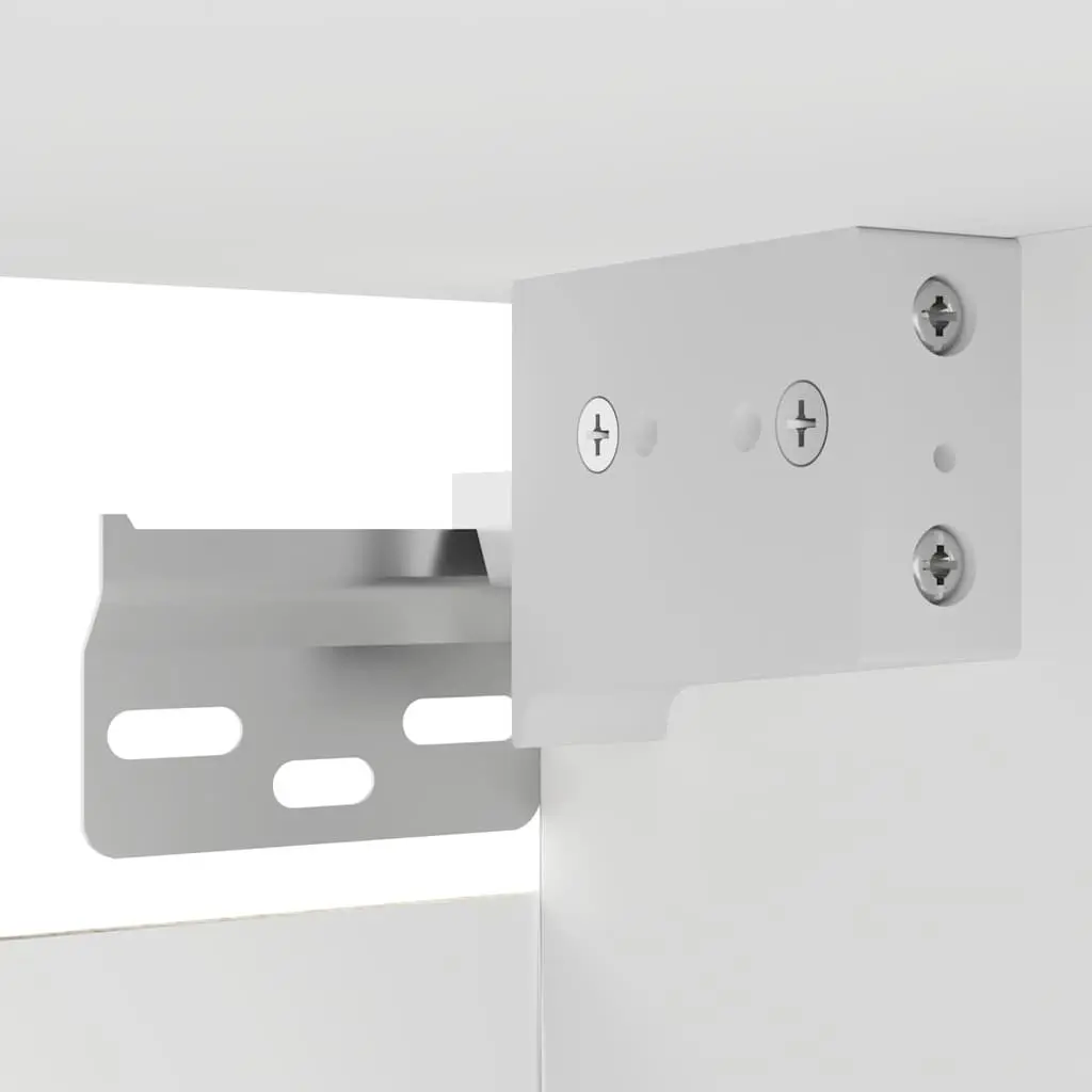 Wall Mounted TV Cabinet Set in White