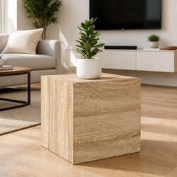 Sonoma Oak Wall Mounted TV Cabinet for Media Storage