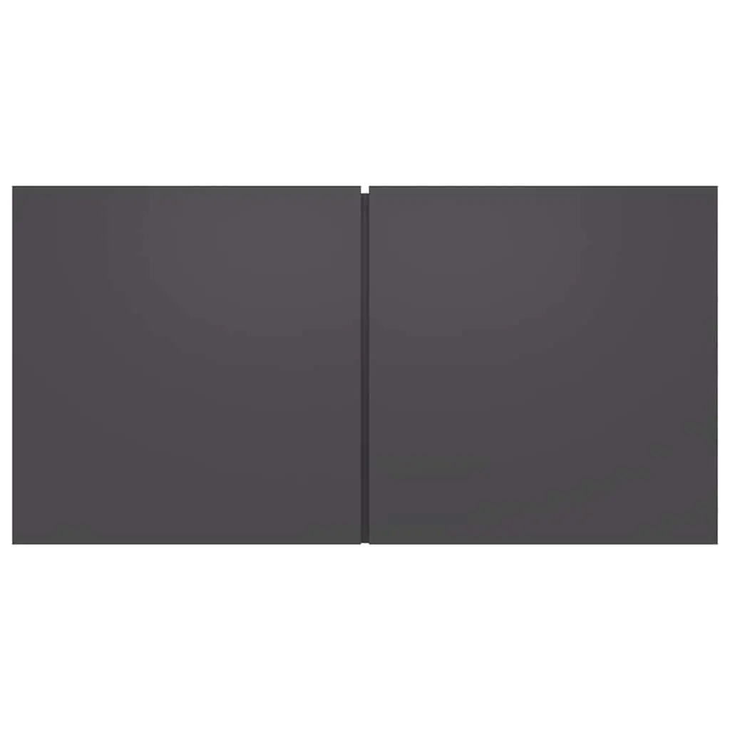Grey Wall-Mounted TV Cabinet Set with Three Storage Units