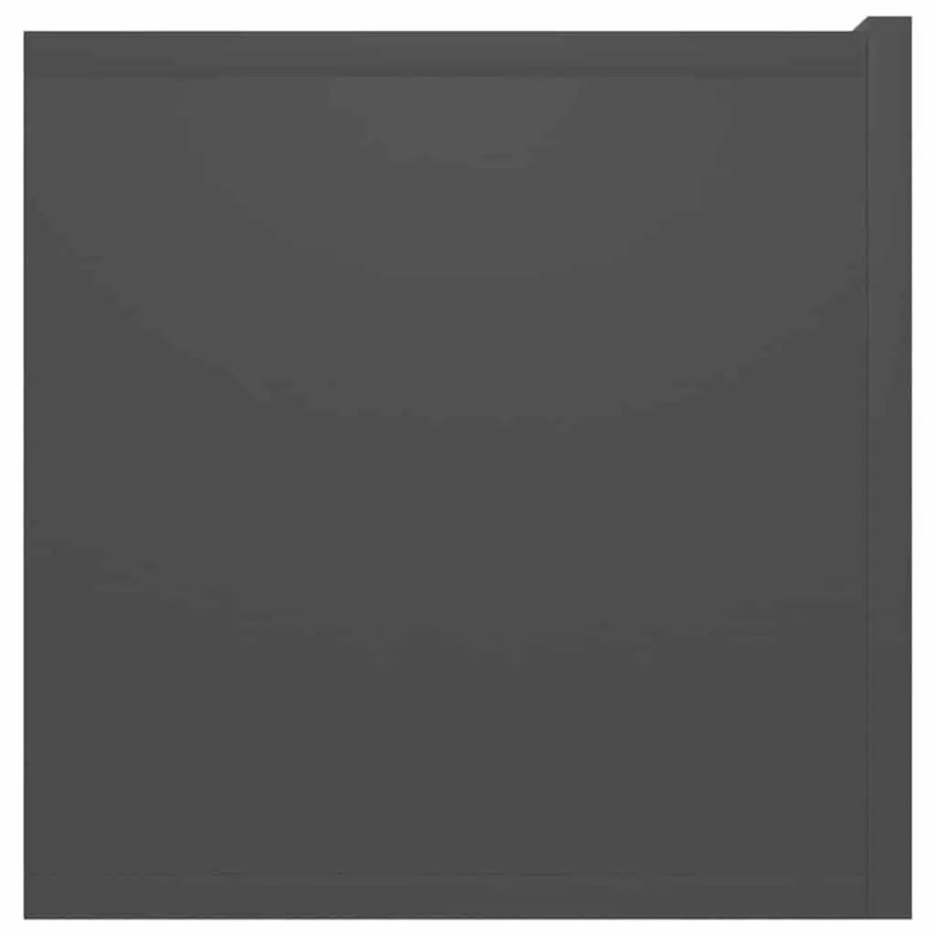 Grey Wall-Mounted TV Cabinet Set with Three Storage Units