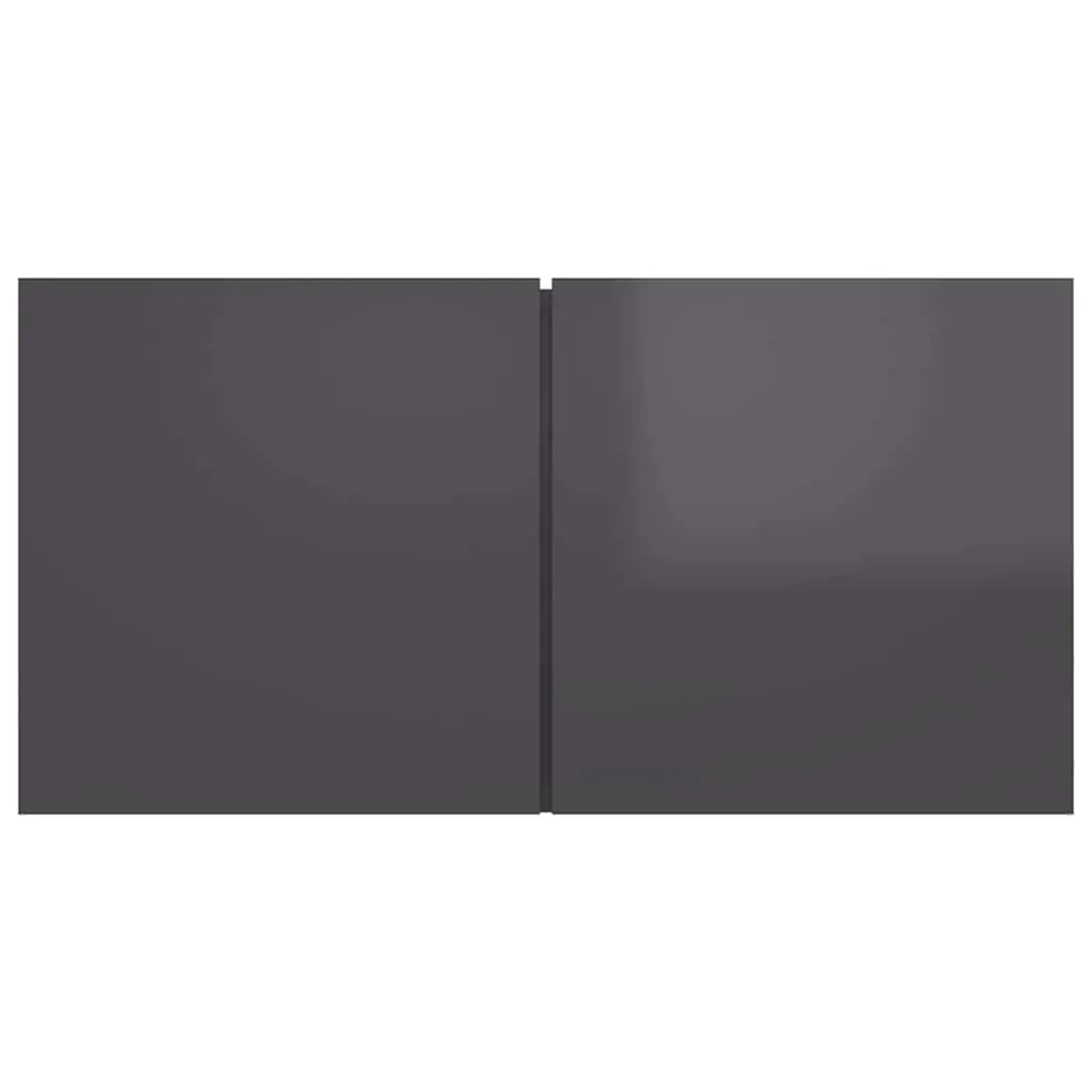 3-Piece Wall-Mounted TV Cabinet Set in Grey