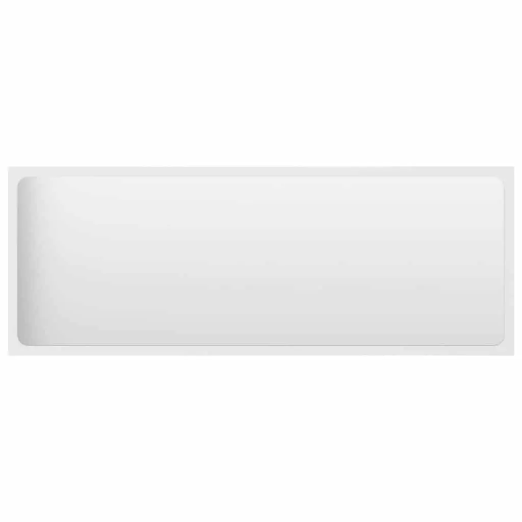 White Wall Mount Bathroom Mirror Cabinet with Storage 100cm