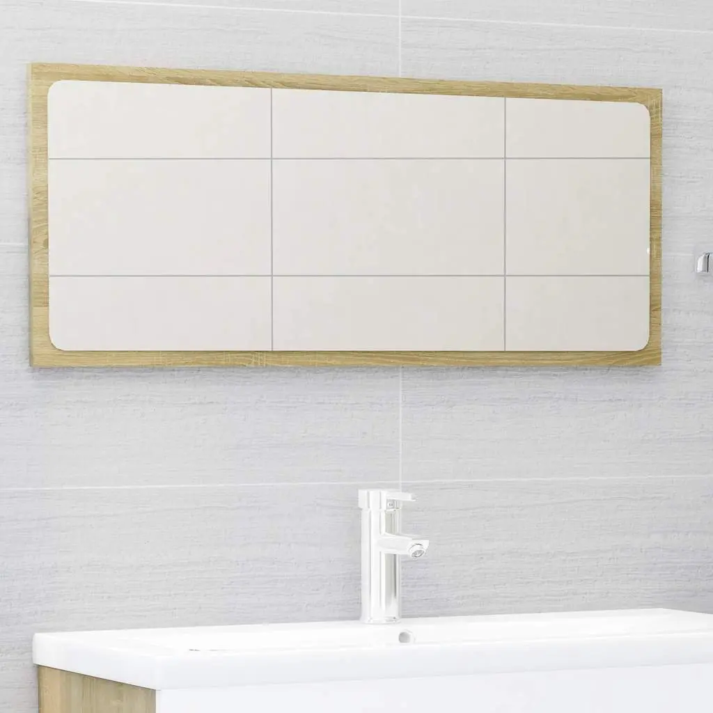 2-Piece Bathroom Furniture Set with Cabinet & Mirror