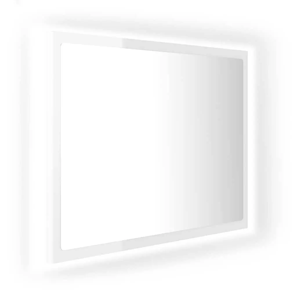 Wall-Mounted LED Bathroom Mirror with RGB Lighting
