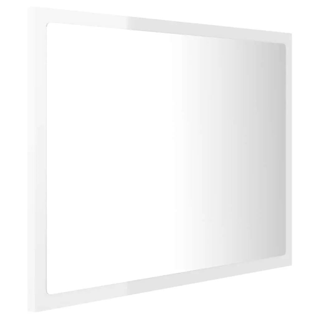 Wall-Mounted LED Bathroom Mirror with RGB Lighting