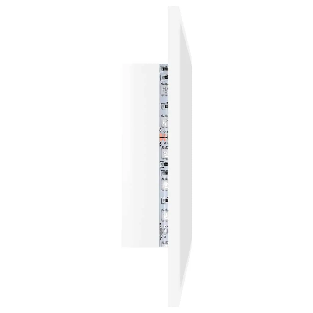 Wall-Mounted LED Bathroom Mirror with RGB Lighting