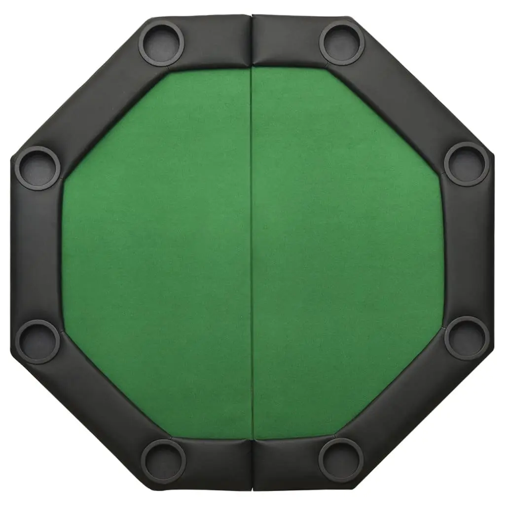 Poker Table Felt Green 8 Player Folding Steel Frame