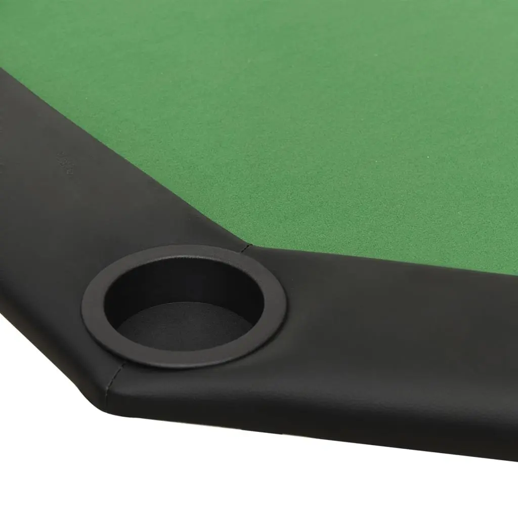 Poker Table Felt Green 8 Player Folding Steel Frame