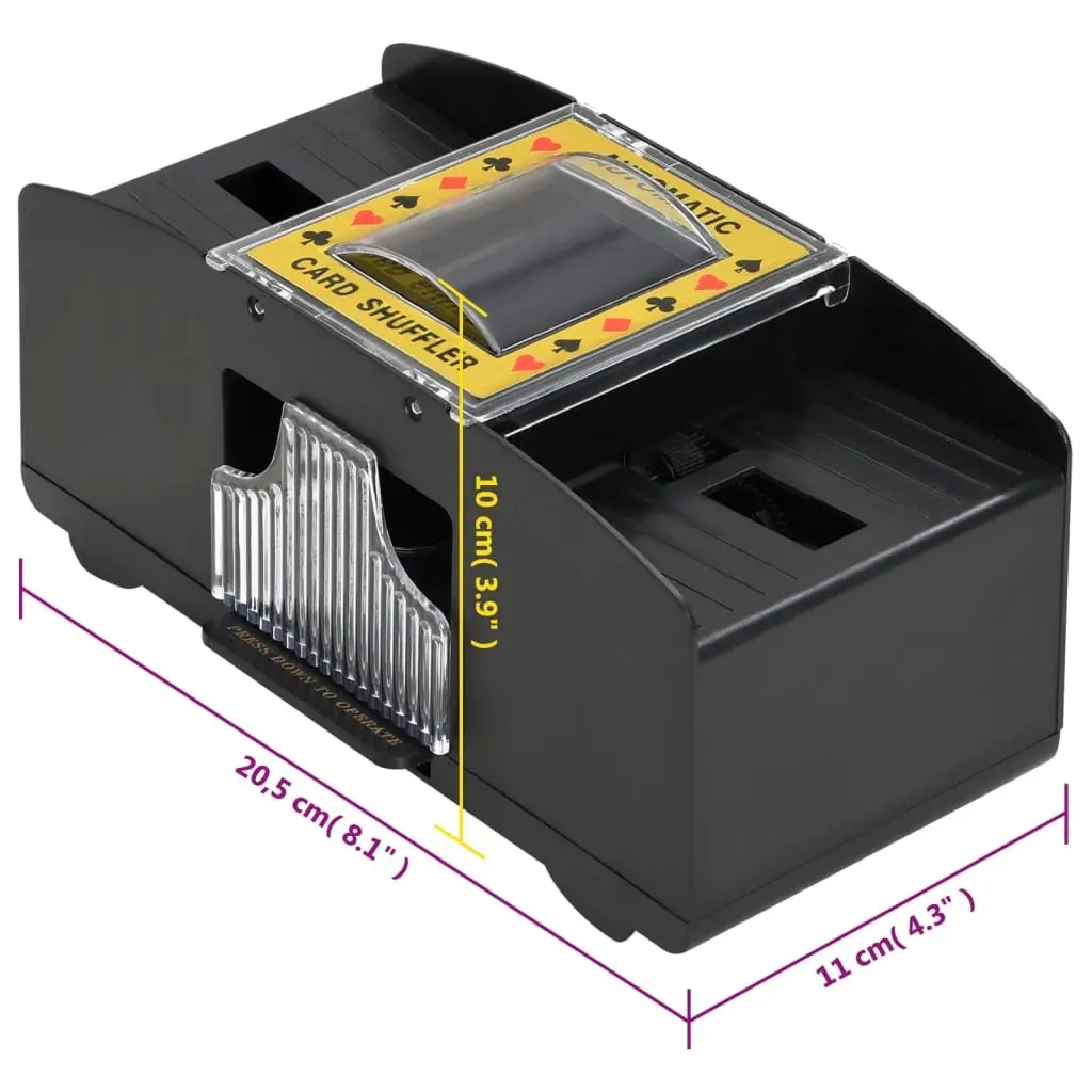 Automatic Card Shuffler 2 Decks Poker Bridge Texas Hold'em Games Battery Powered