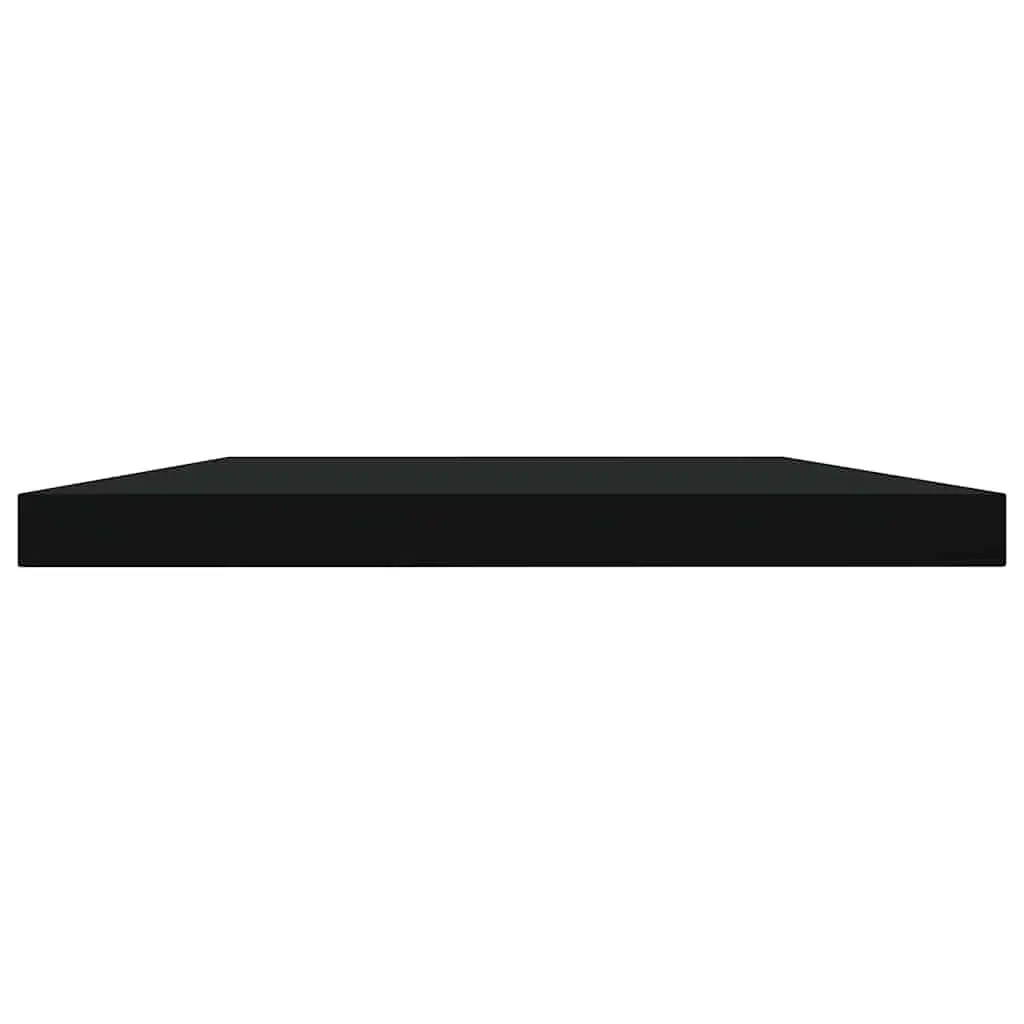 Floating Shelf Boards, 4-Piece Black Set