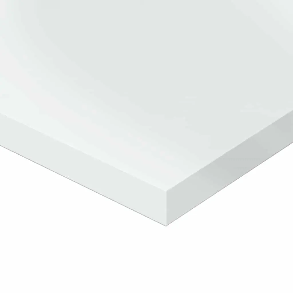 Bookshelf Boards Engineered Wood 40x20x1.5 cm White 4 Piece