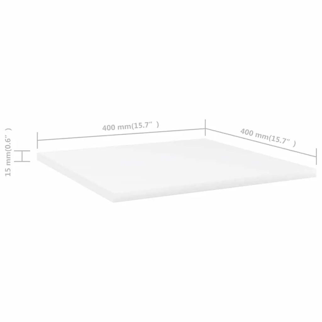 White Wall Mounted Floating Shelf Boards Set of 4