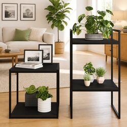 Quality Black Floating Shelf Boards Set of 4