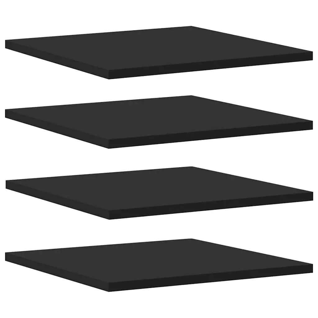 Black Floating Shelf Boards Set of 4