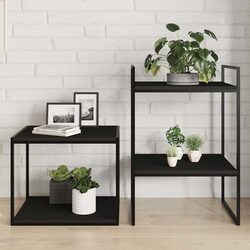 Premium Quality Engineered Wood Black Bookshelf Boards