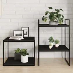 Premium Quality Engineered Wood Black Bookshelf Boards