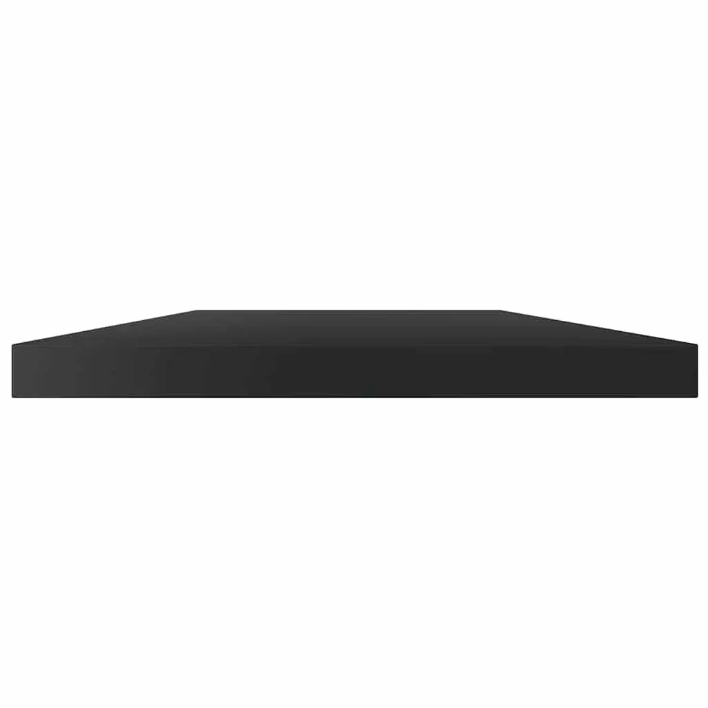 Bookshelf Boards Engineered Wood 60x10x1.5 cm High Gloss Black 4 pcs