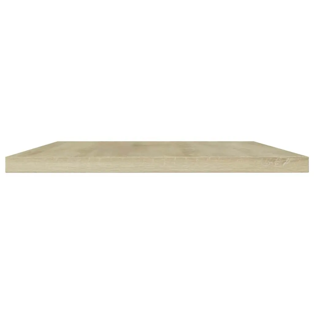 Bookshelf Boards Engineered Wood 60x20x1.5 cm Brown Sonoma Oak 4 Piece