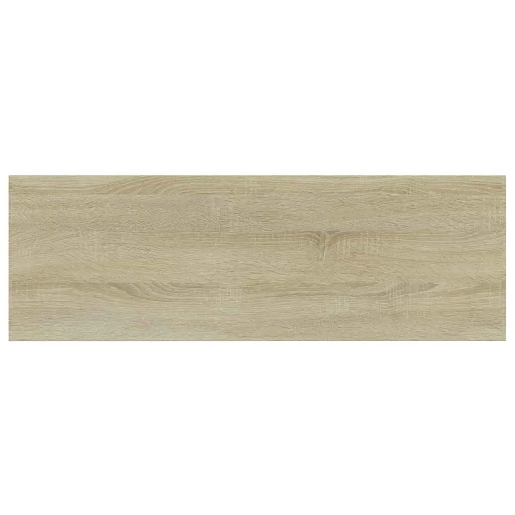 Bookshelf Boards Engineered Wood 60x20x1.5 cm Brown Sonoma Oak 4 Piece