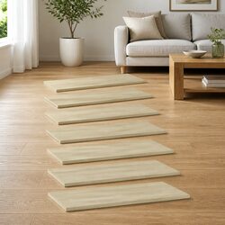 Sonoma Oak Bookshelf Panels - 8 Durable Storage Boards