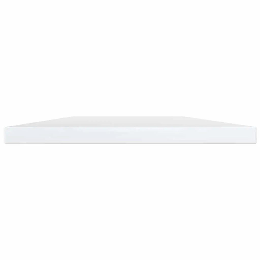 Set of 4 White Floating Shelf Boards for Wall Storage