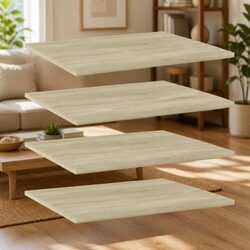 High-Quality Floating Bookshelf Boards - 4 Pack in Brown