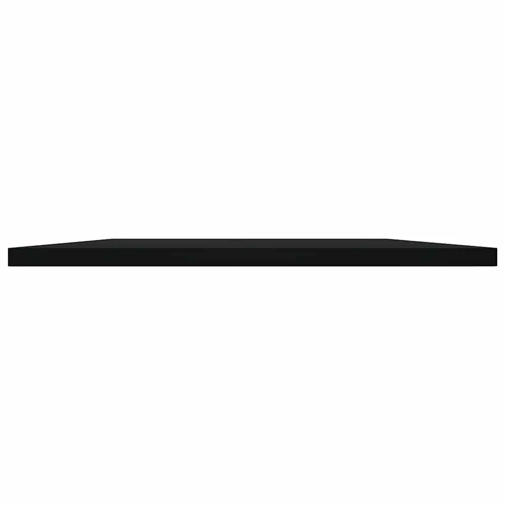 Floating Shelf Boards Engineered Wood 80 x 40 x 1.5 cm Black 4 Piece