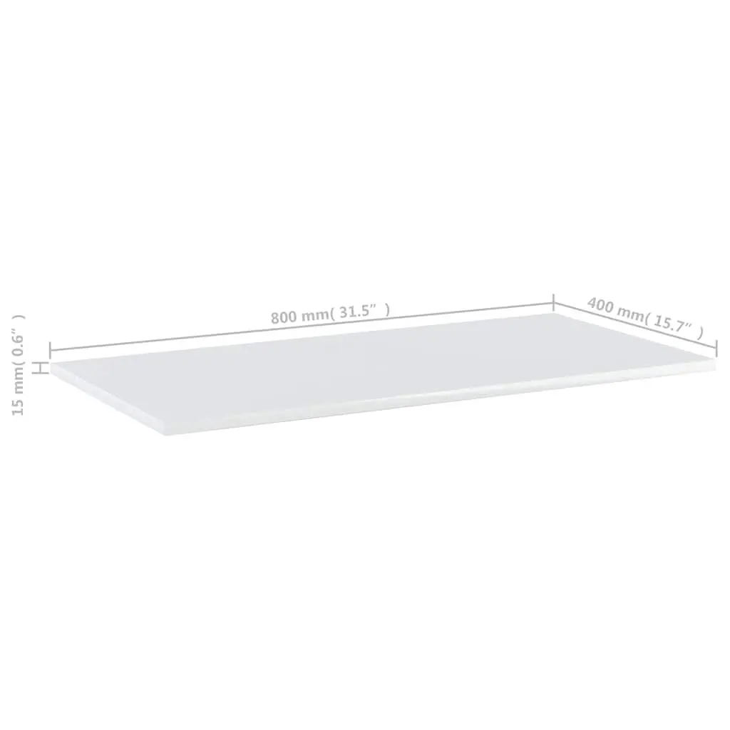 Floating Shelves 4 Pack Gloss White