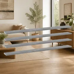 High-Quality Grey Floating Shelf Boards 4 Pack