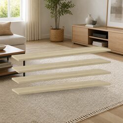 Quality Engineered Wood Floating Shelf Boards, 4 pcs