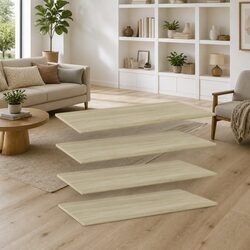 Brown Engineered Wood Floating Shelf Boards - Set of 4