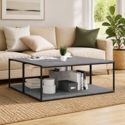 Grey Wall Shelves - Set of 4 Durable Bookshelf Boards