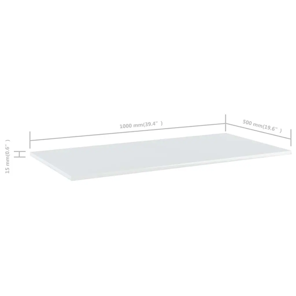 Floating Wall Shelves 4 Pack White Storage Boards Home Display Organiser Decor