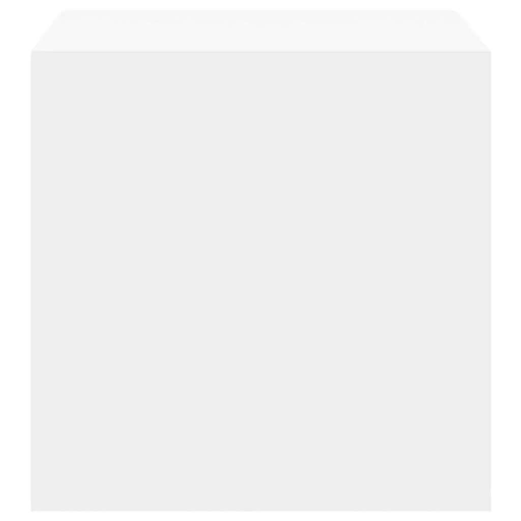 White Wall Cabinet 2 pcs 37x37x37 cm Engineered Wood