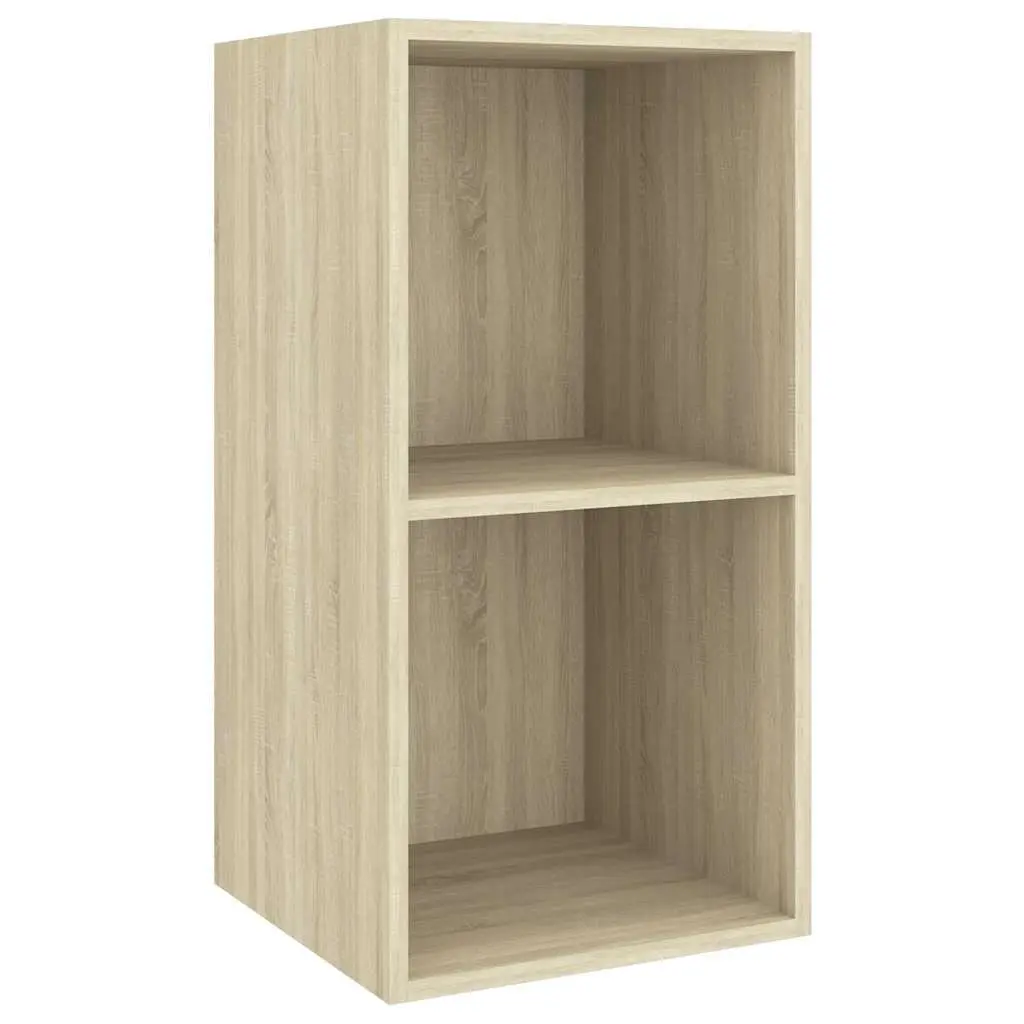 Wall-mounted TV Cabinet Engineered Wood 37x37x72cm Brown