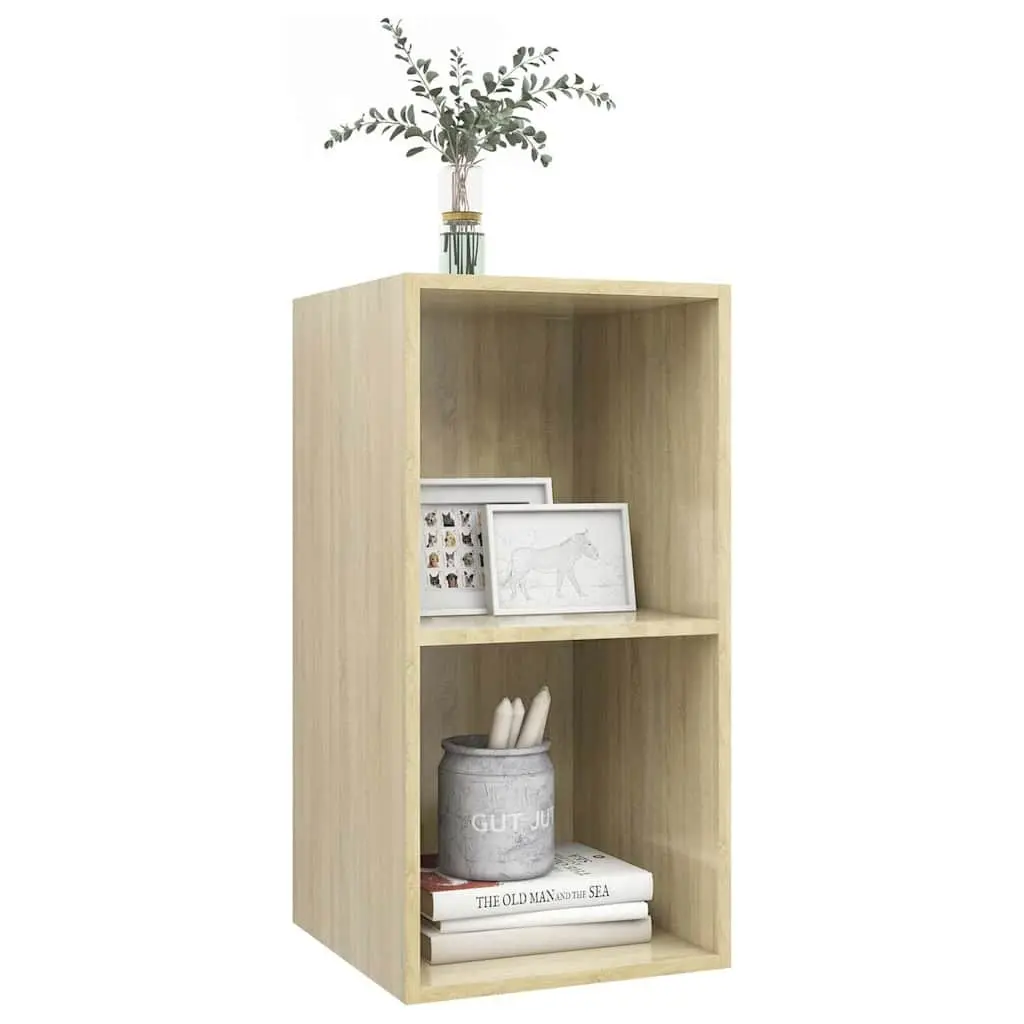 Wall-mounted TV Cabinet Engineered Wood 37x37x72cm Brown