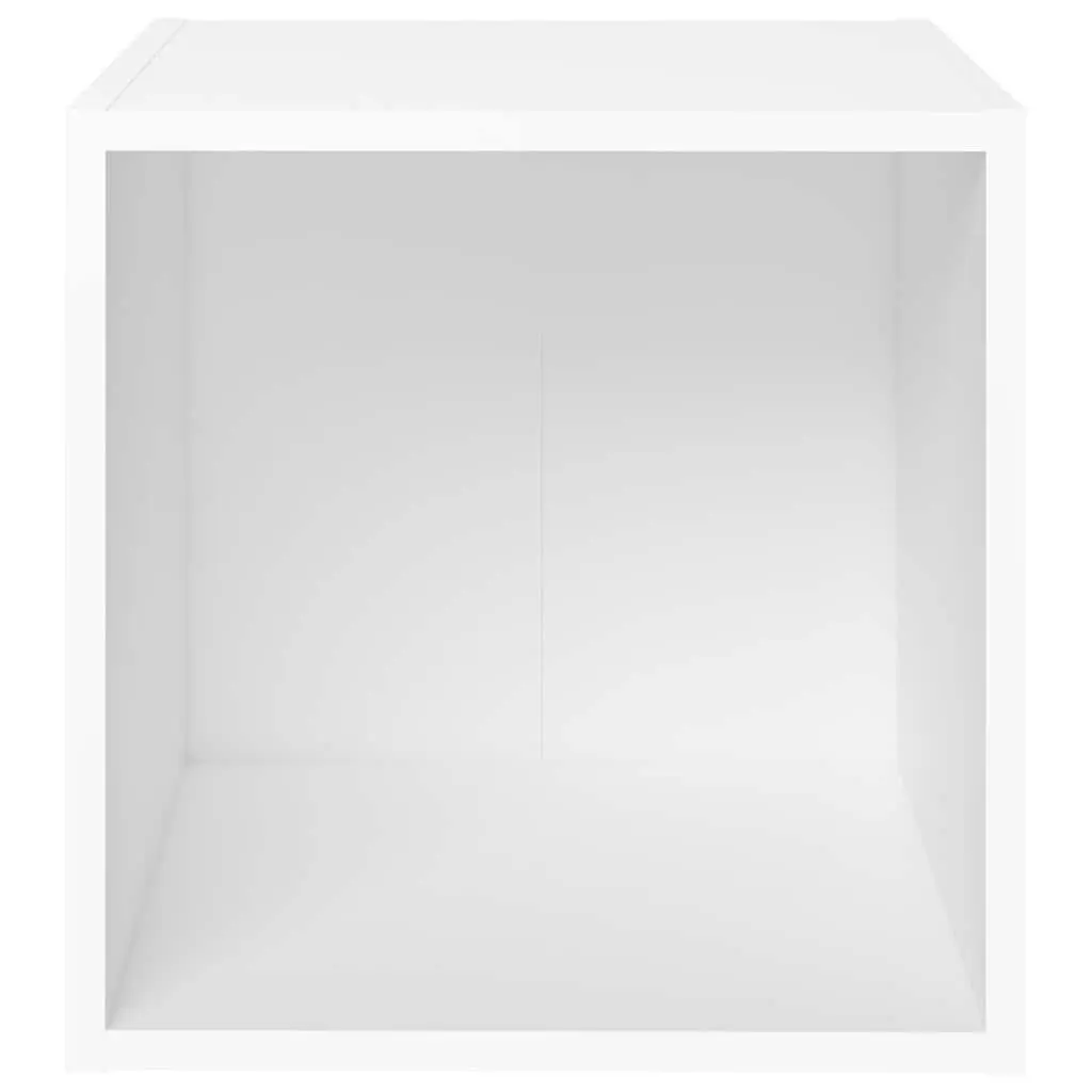 TV Cabinet Engineered Wood 37x35x37 cm White 2 Piece