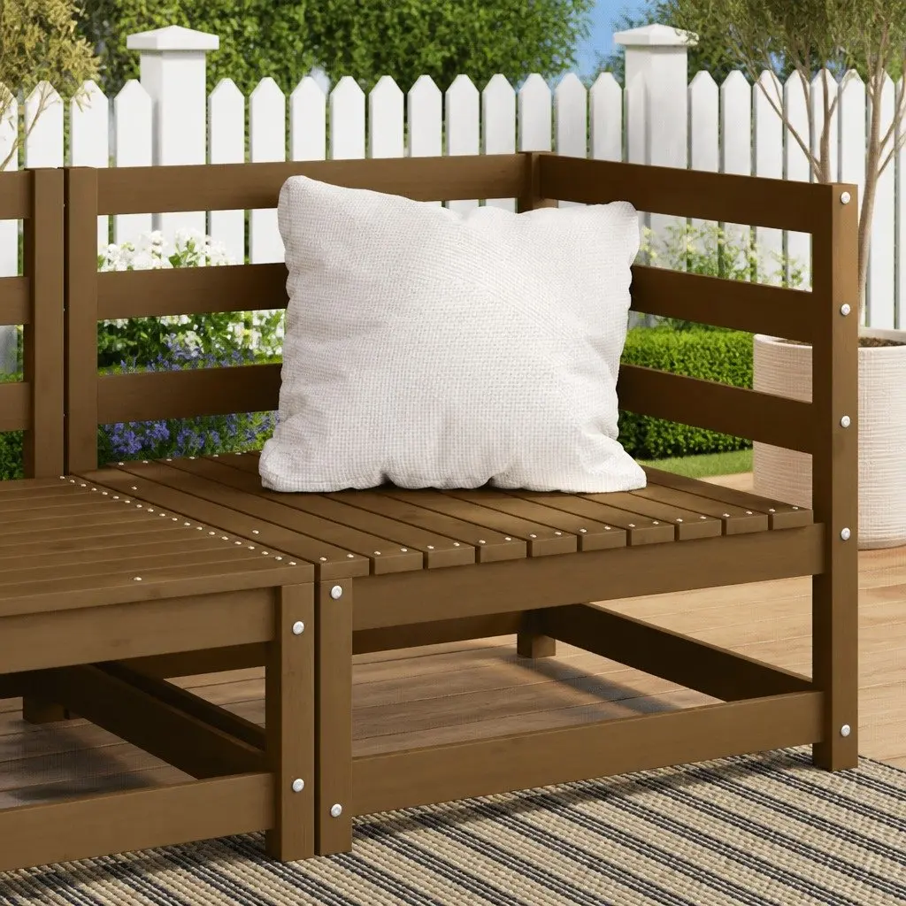 Modular Garden Corner Sofa in Solid Pinewood