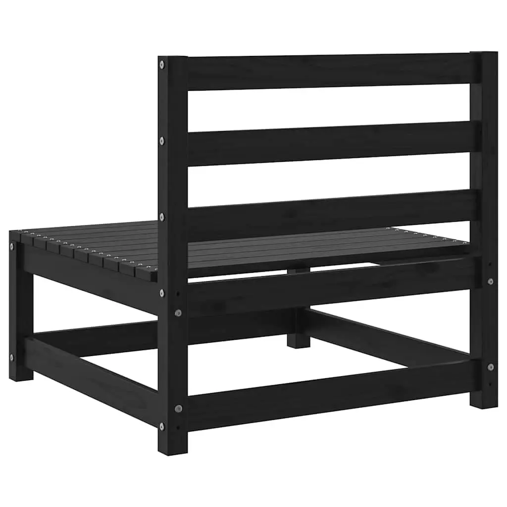 Black Modular Lounge Sofa Sectional for Outdoor Spaces