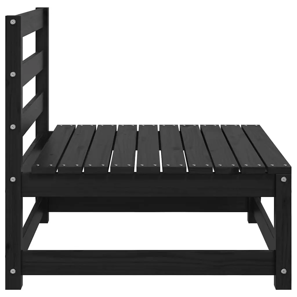 Black Modular Lounge Sofa Sectional for Outdoor Spaces