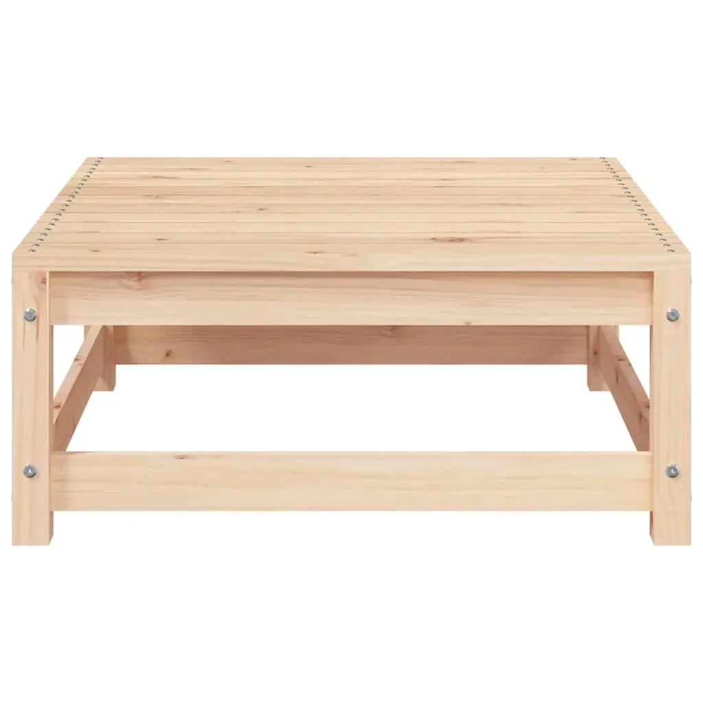 Brown Wooden Modular Garden Footstool