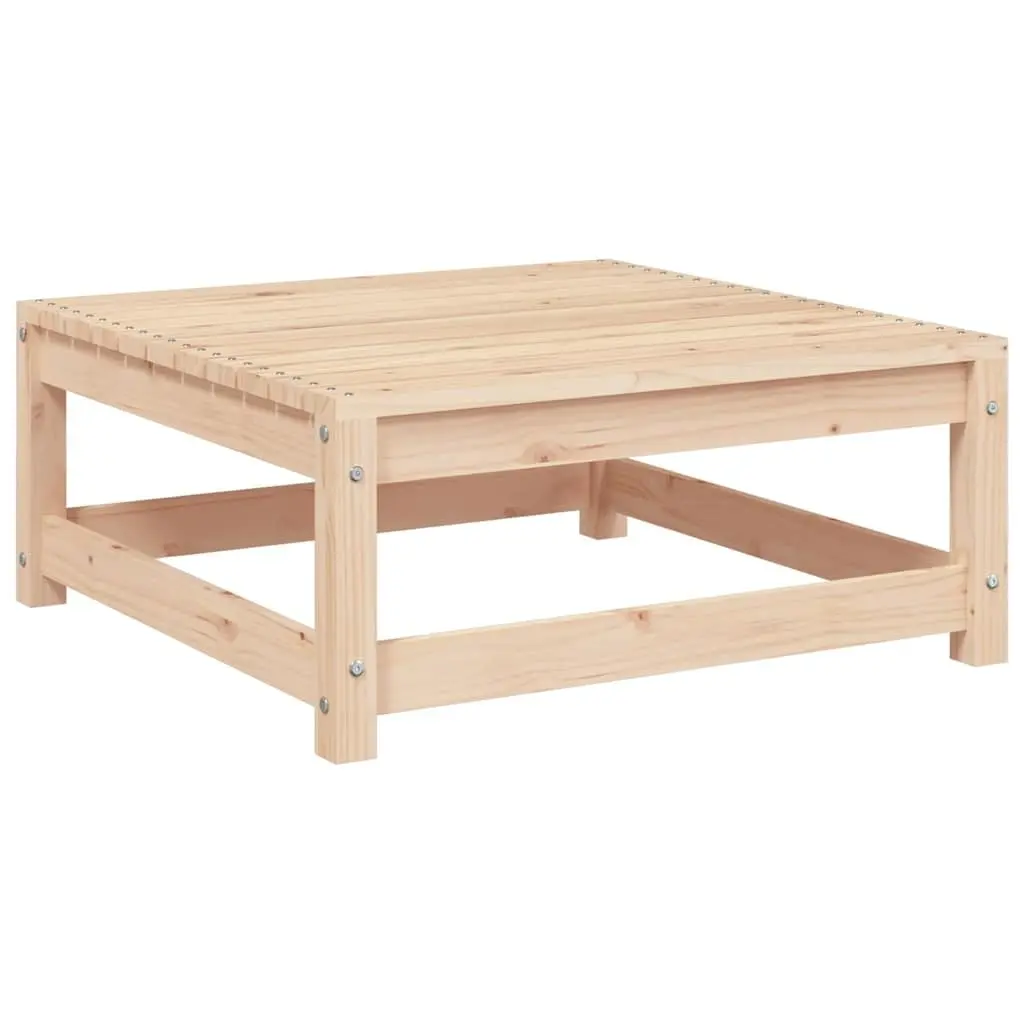 Brown Wooden Modular Garden Footstool