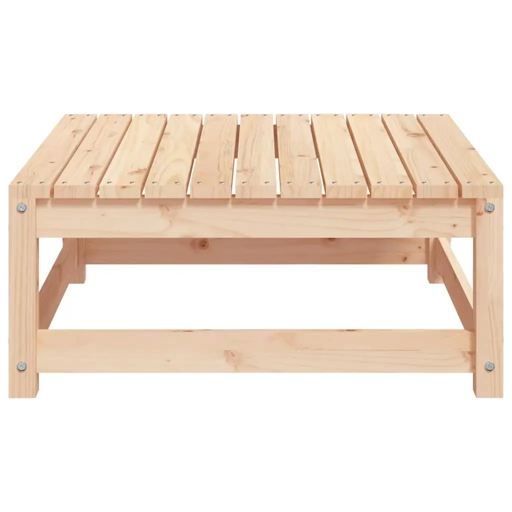 Brown Wooden Modular Garden Footstool