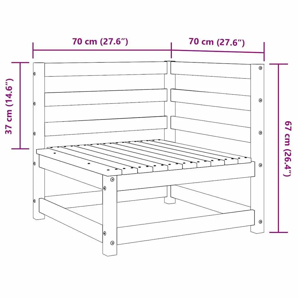 Outdoor Sectional Sofa Corner Unit for Relaxation