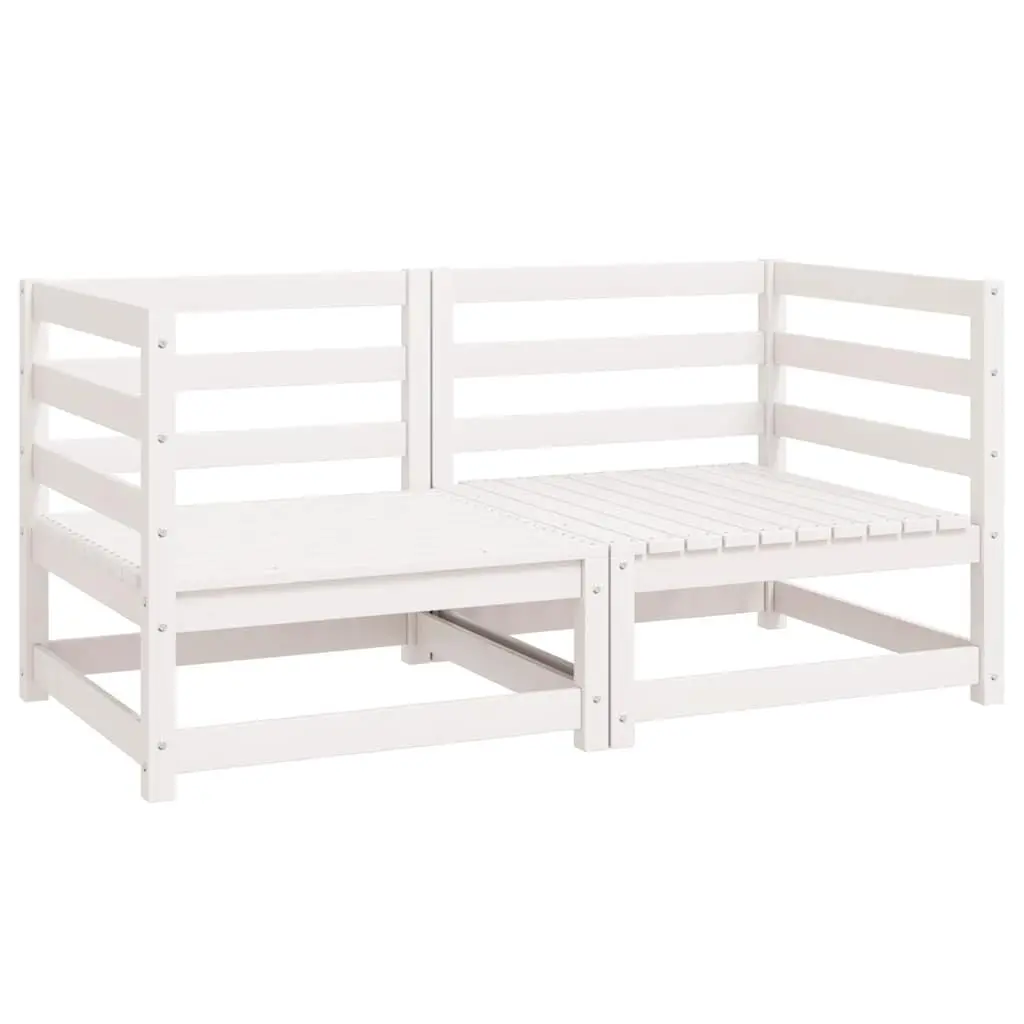 White Modular Outdoor Corner Sofa Set for Garden or Patio
