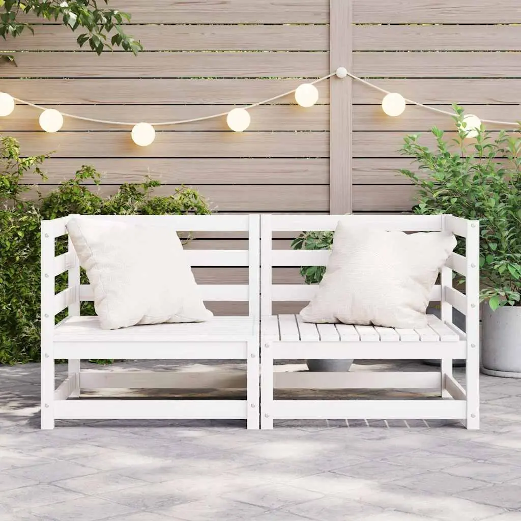 White Modular Outdoor Corner Sofa Set for Garden or Patio