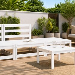 Durable White Modular Outdoor Sectional Sofa Set