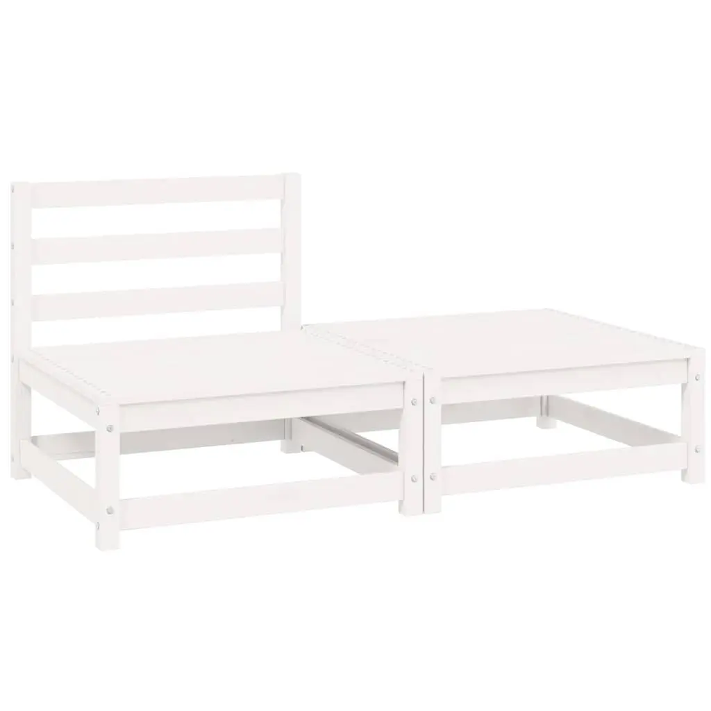White Modular Outdoor Sectional Sofa Set