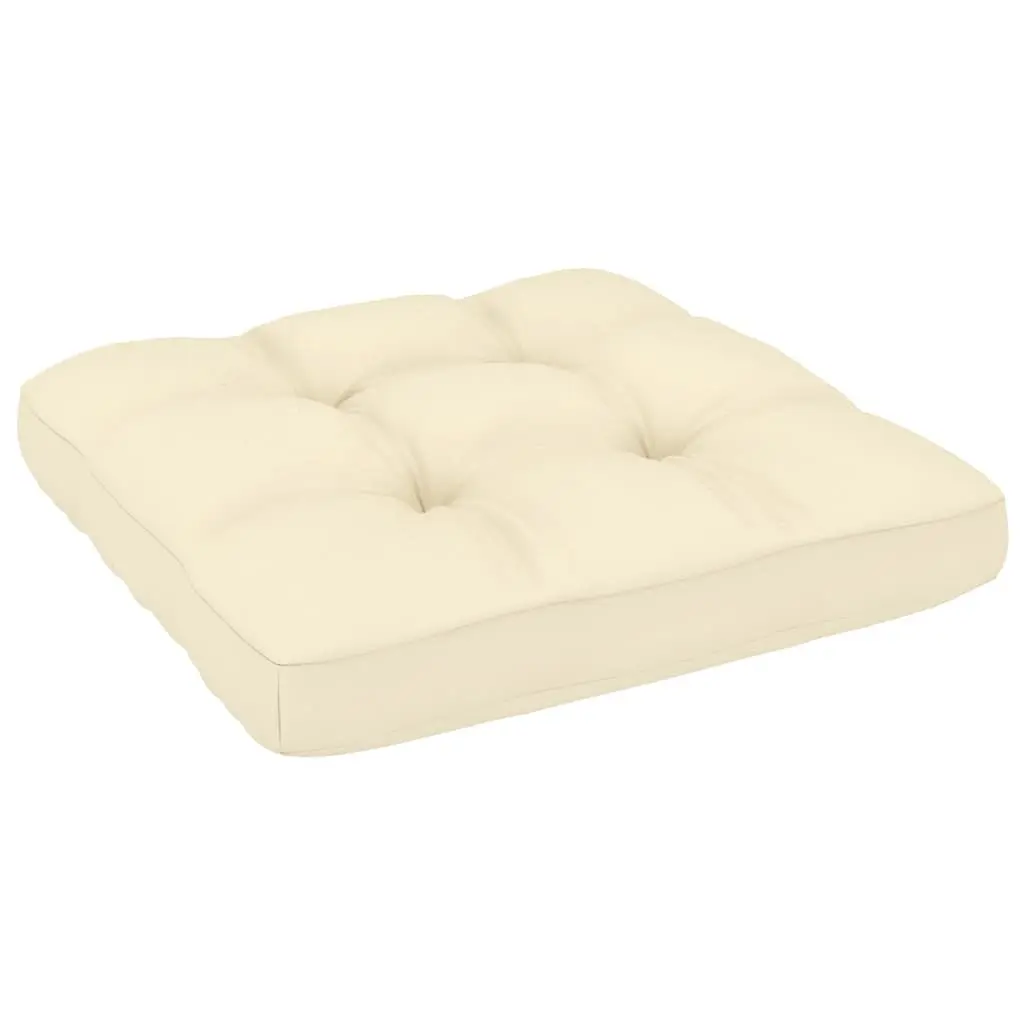 Garden Corner Sofa Solid Pinewood Brown with Cream Cushions Outdoor Sectional